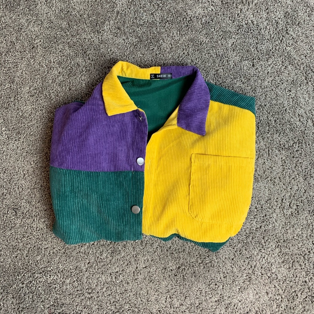 Purple, Green, Yellow 80s esk Jacket